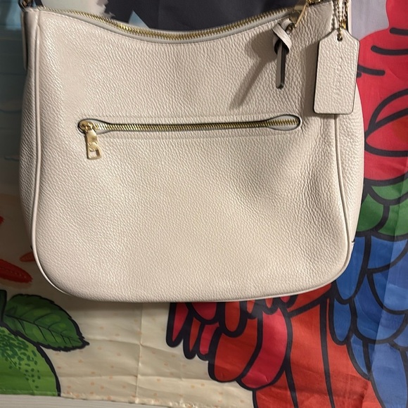 Coach C1648 ELLIE FILE Pebbled Leather Chalk Crossbody Bag - Picture 4 of 11